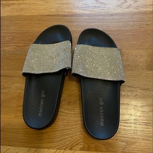 Steve Madden Rhinestone Slides